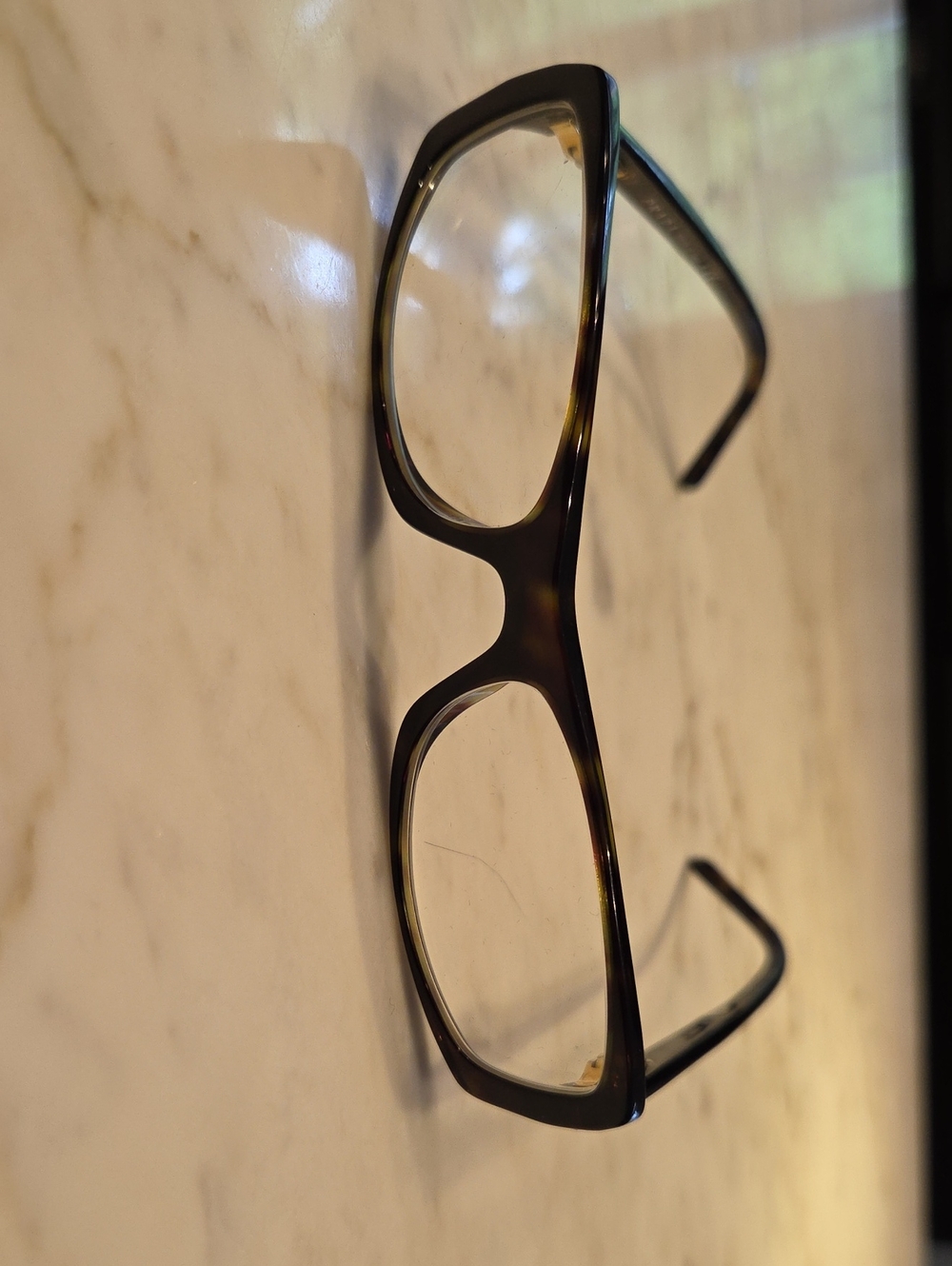 Designer Prada Tortoiseshell Rectangular Glasses